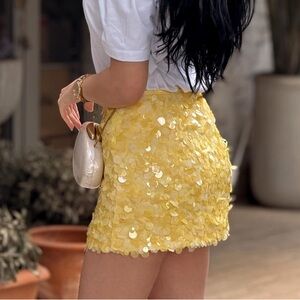 Zara Sequin Mini Skirt